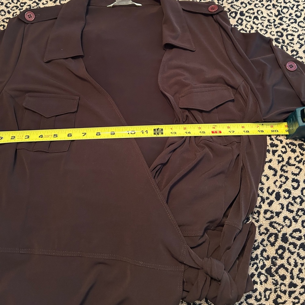 NWOT MAX STUDIO Luxury Designer Wrap Dress - Picture 7 of 10